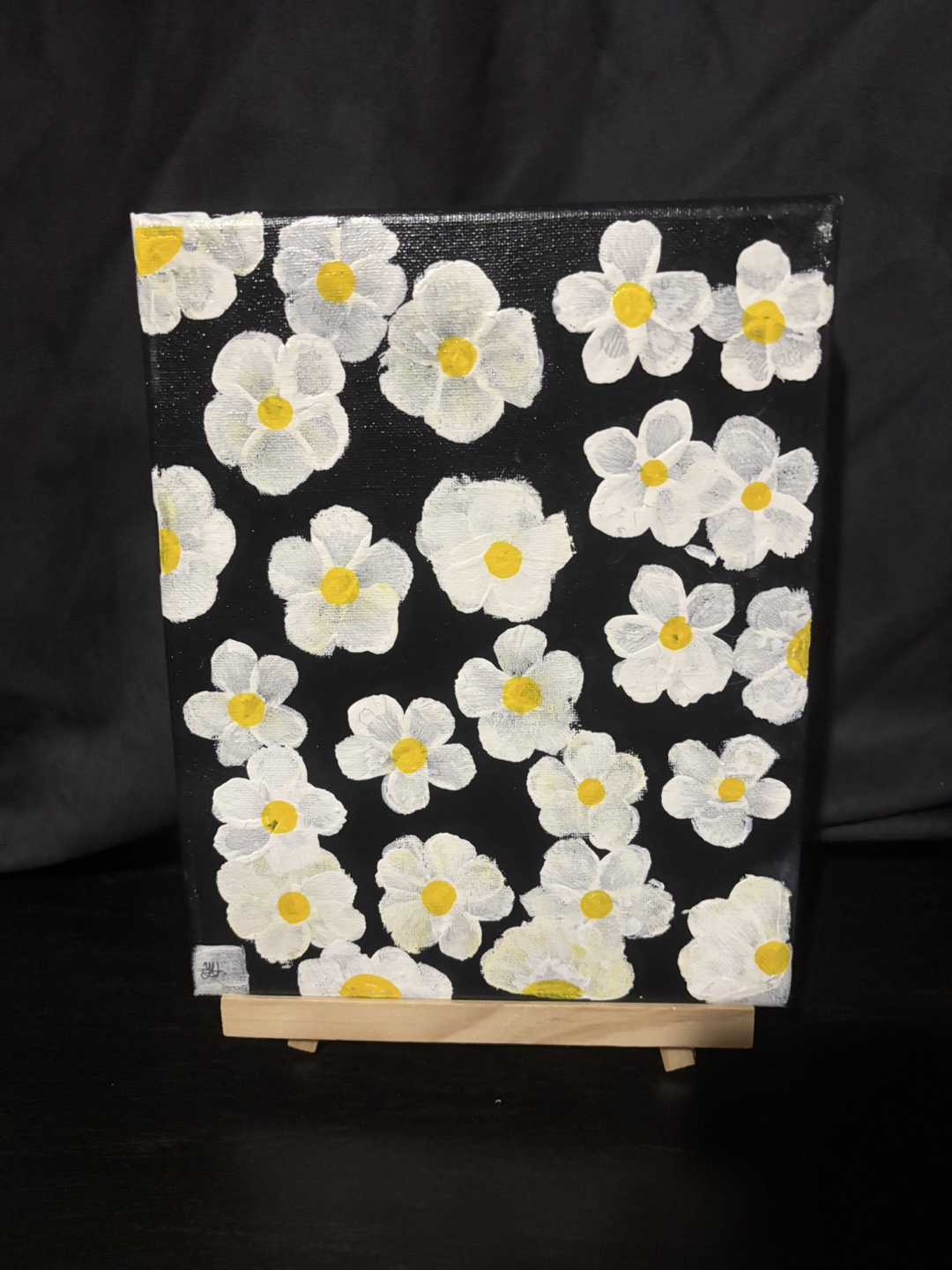 Daisy Canvas Painting acrylic painting