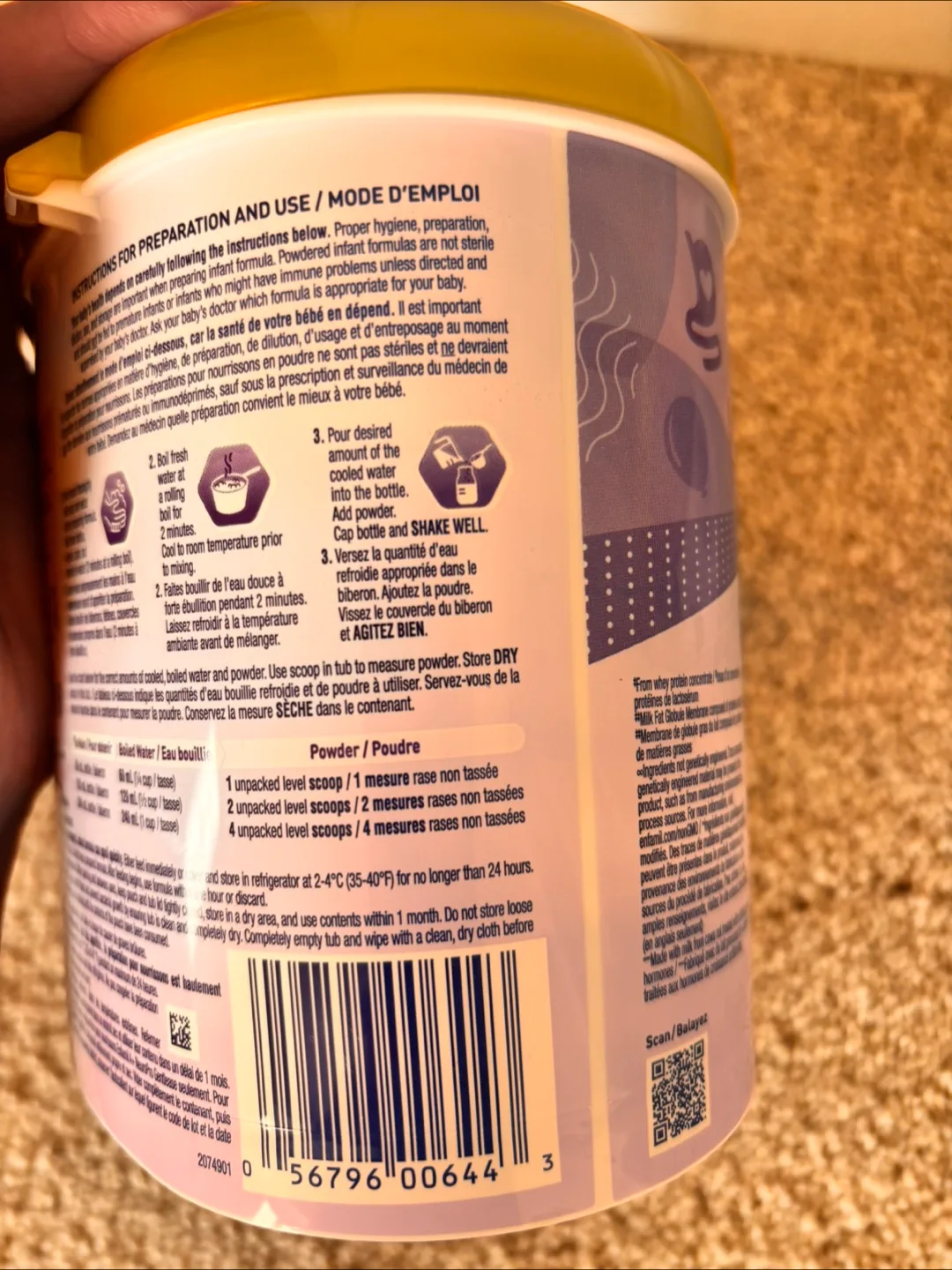 Two tubs of Enfamil A+ NeuroPro Gentlease Infant Formula image indicator(4)