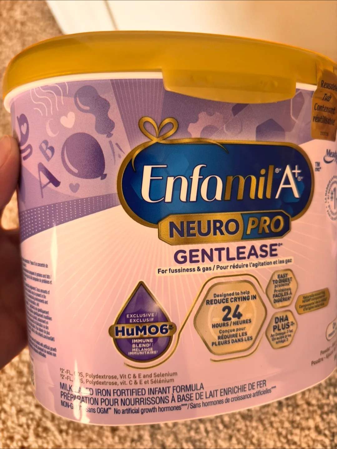 Two tubs of Enfamil A+ NeuroPro Gentlease Infant Formula image indicator(7)