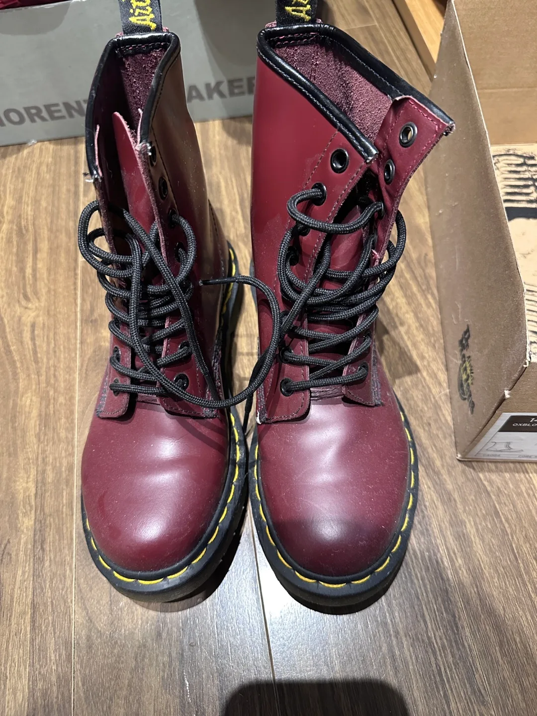 Dr. Martens 1460 Oxblood Vintage Smooth Leather Boots US 5 thumbnail