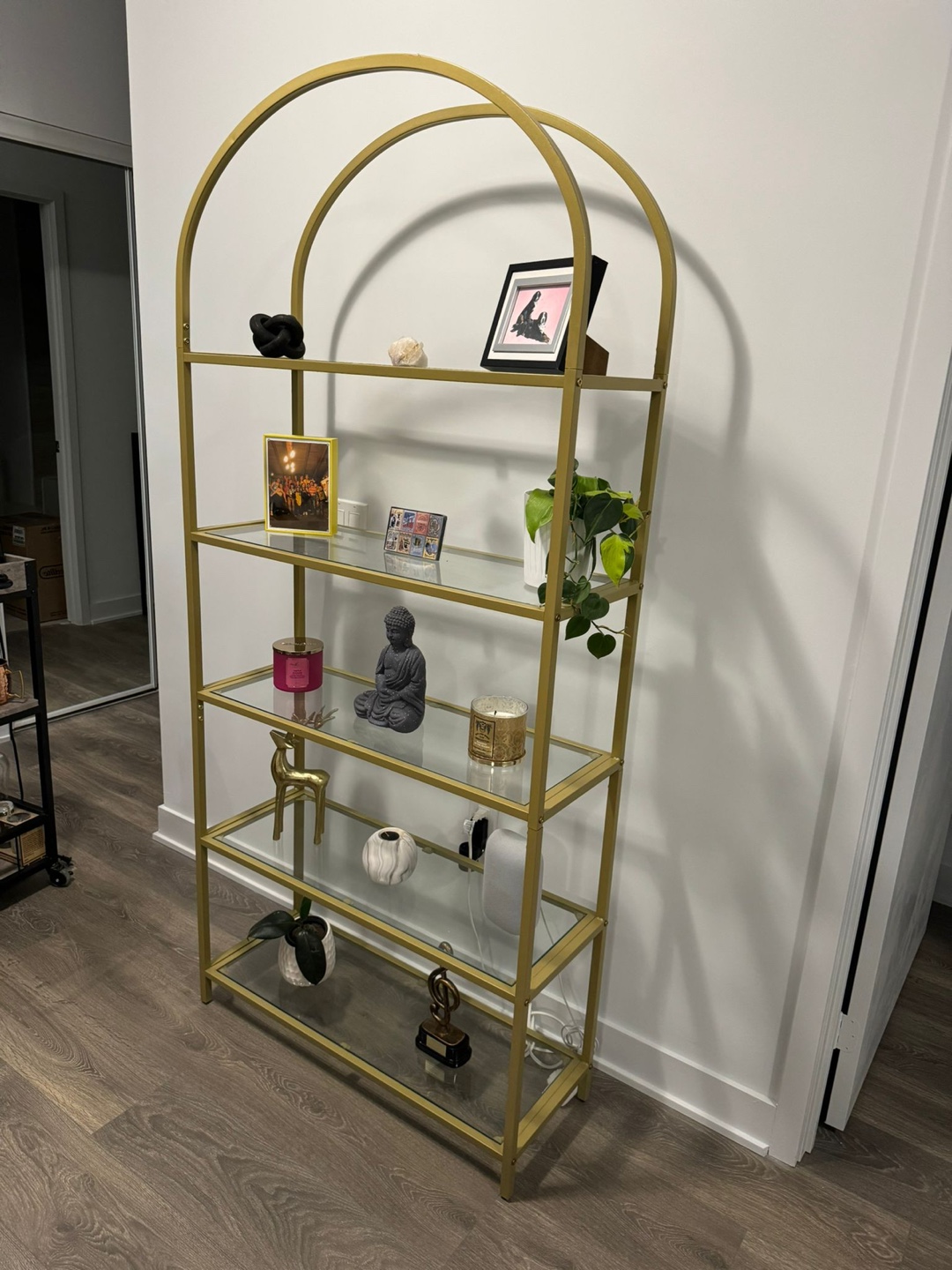 Gold and Glass Bookcase - photo 3