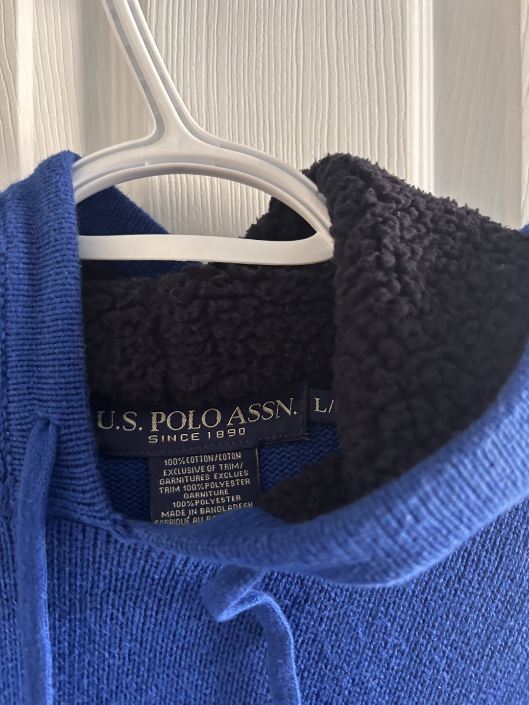 U.S. Polo Assn. Men's Blue Hoodie Size Large - photo 2