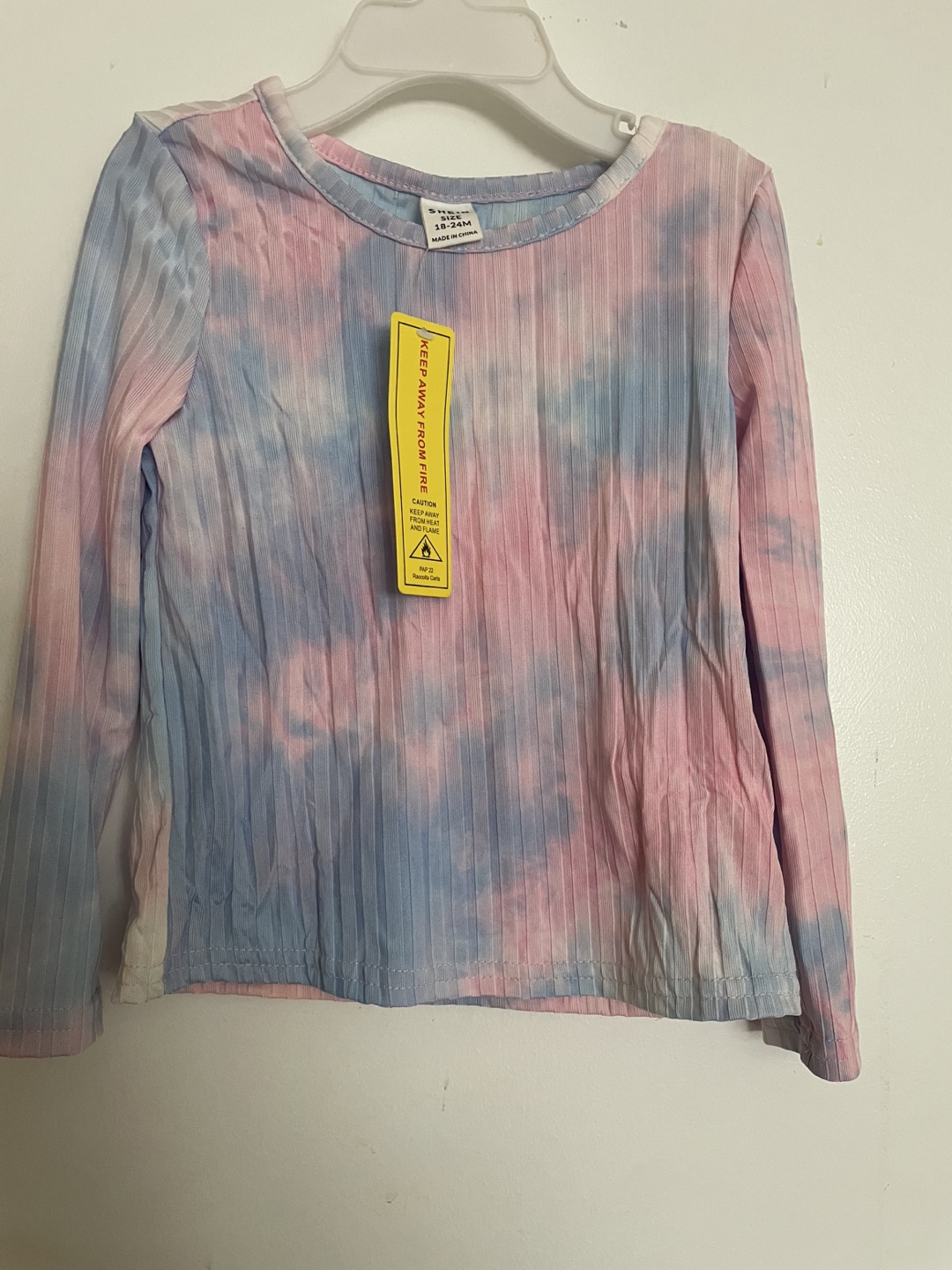 SHEIN Baby Girl's Tie-Dye Ribbed Top and Leggings Set (18-24 M) - photo 3