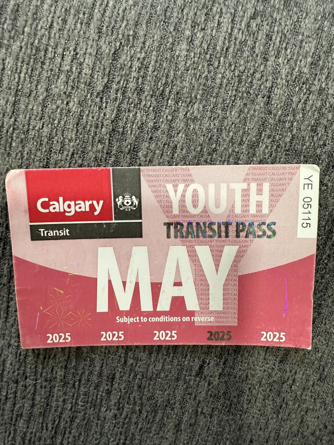 Calgary Transit Youth Pass - May 2025