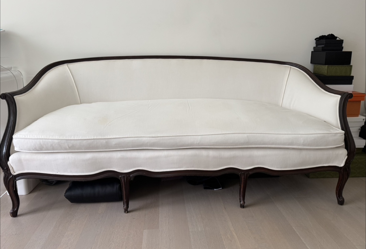 French Style White Sofa