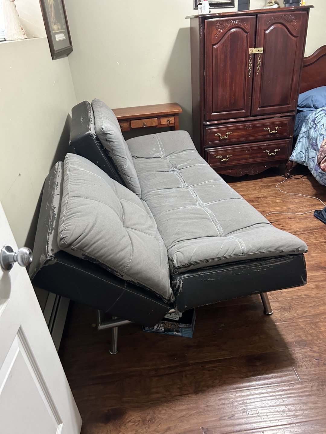 Grey Futon Couch #freecycle