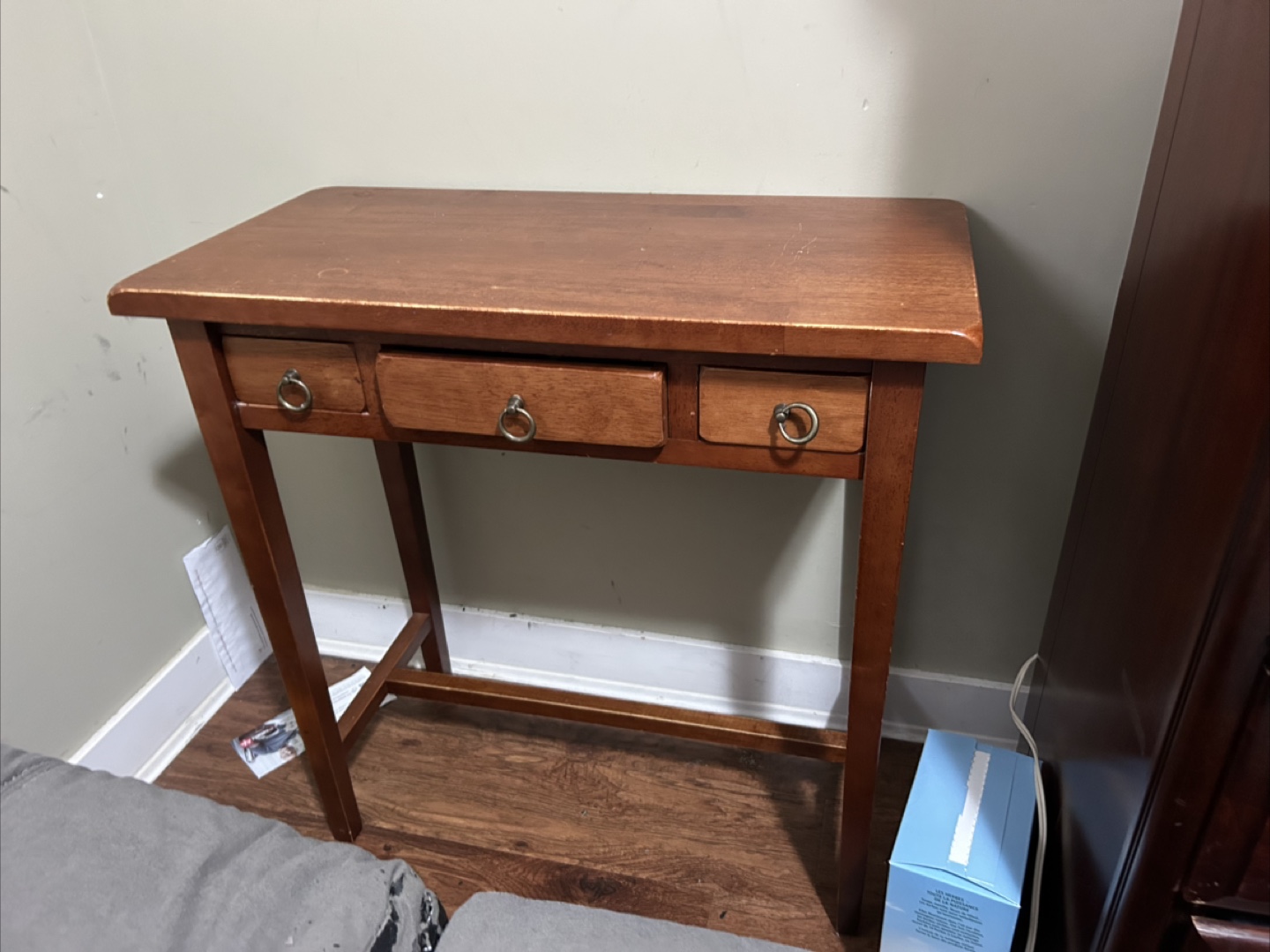Wooden Console Table with Three Drawers - photo 2