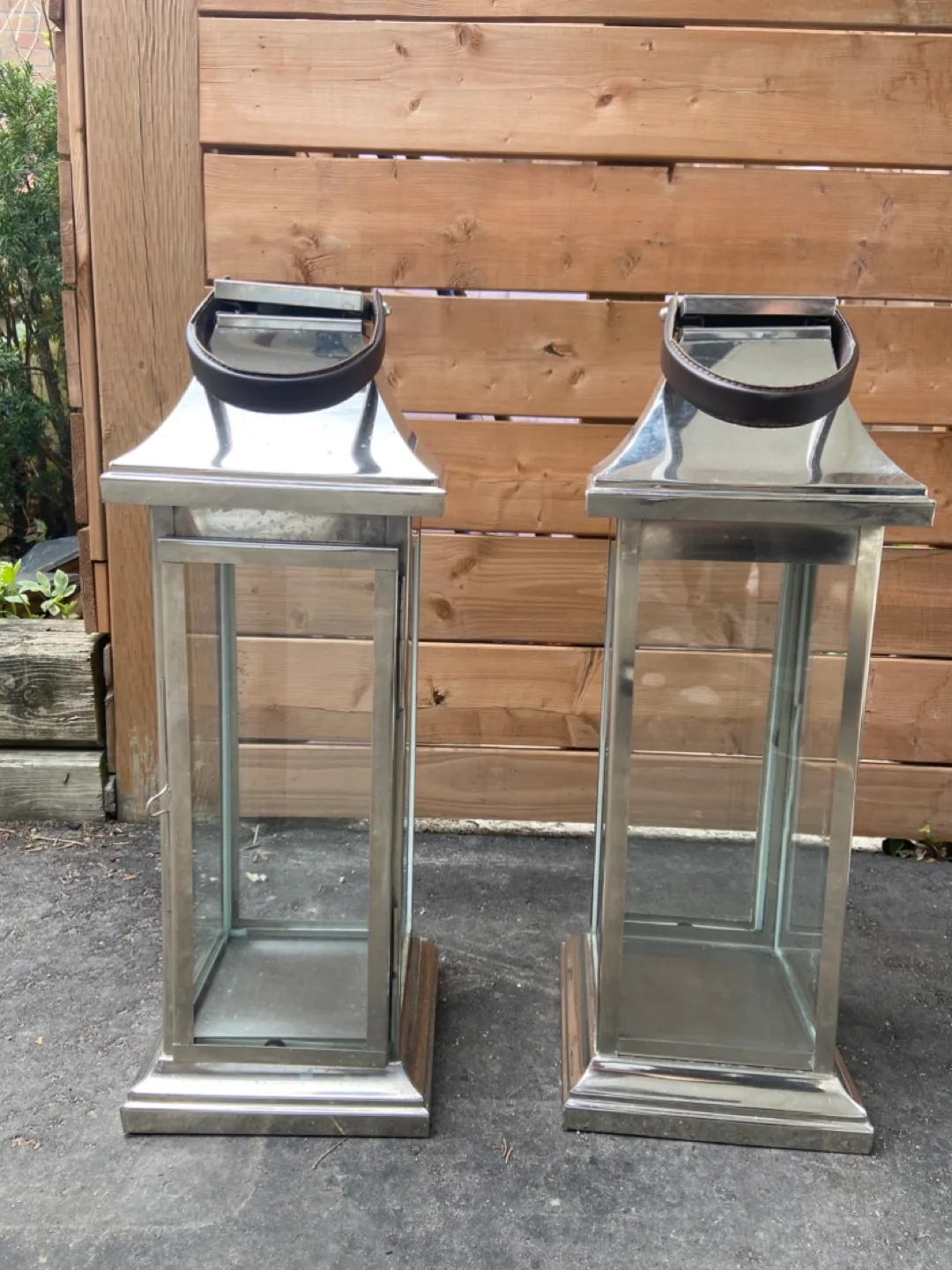 Pair of Large Metal Lanterns thumbnail