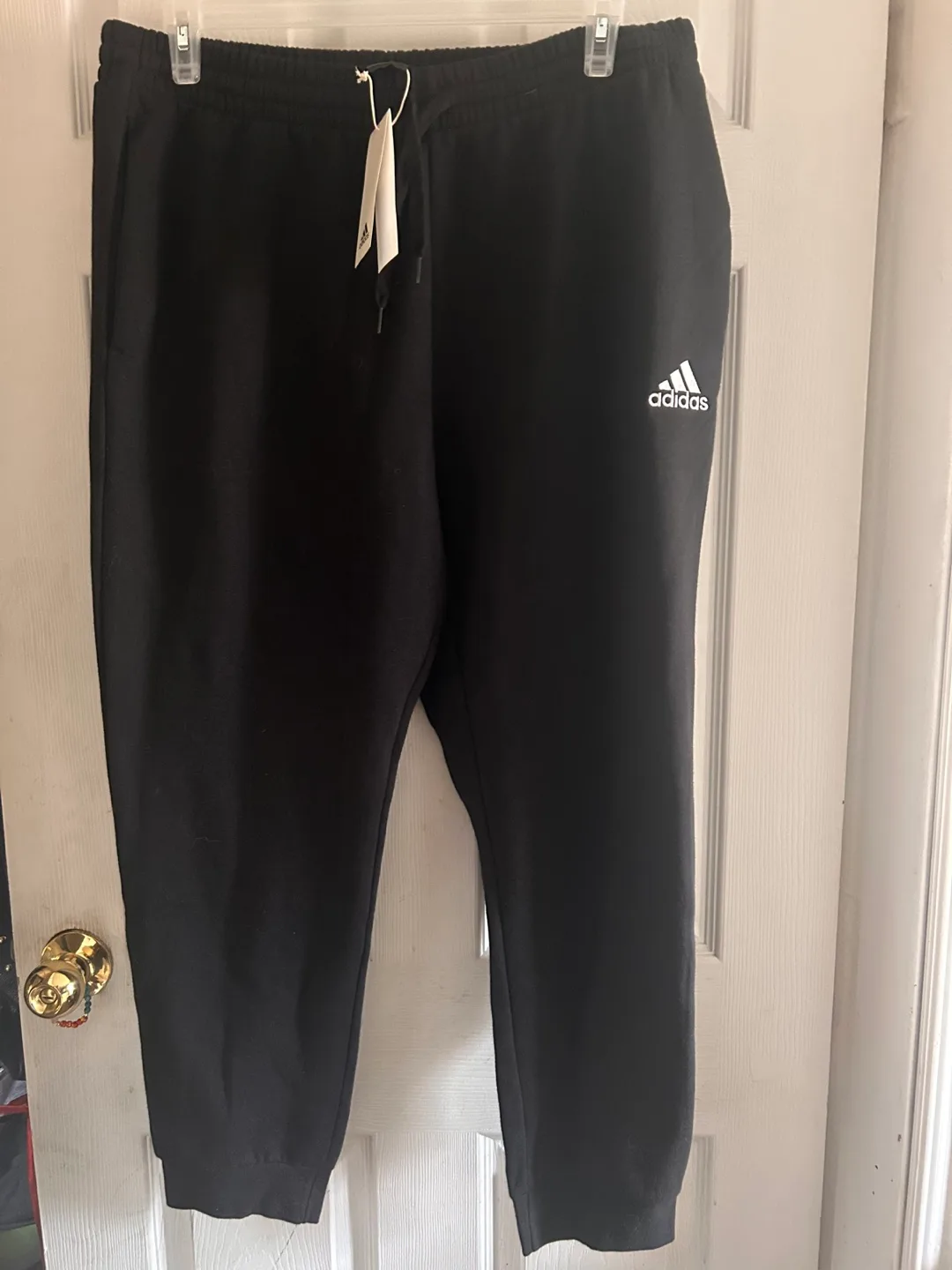 Adidas Men's Cozy Pants - Black/White - Size XL thumbnail