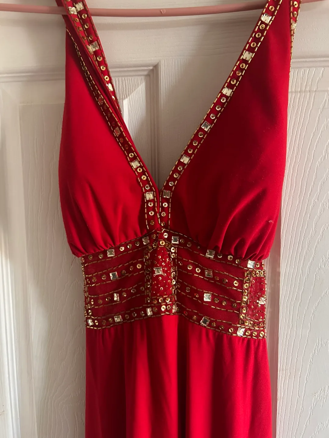 Stunning Red Sequin Evening Gown thumbnail