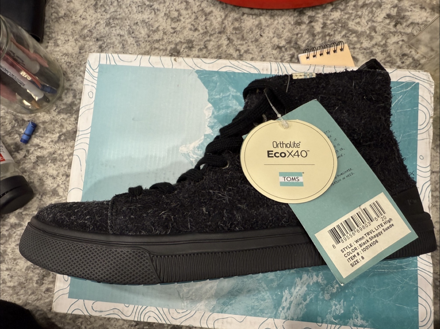 TOMS OrthoLite EcoX40 High Top Sneakers - Size 8 - photo 2