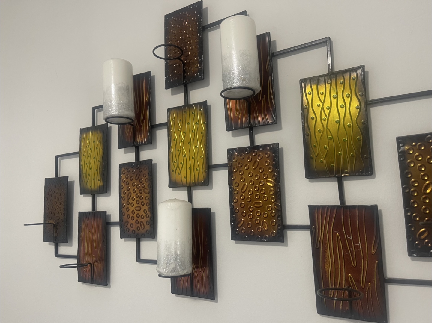 Metal Wall-Mounted Candle Holder