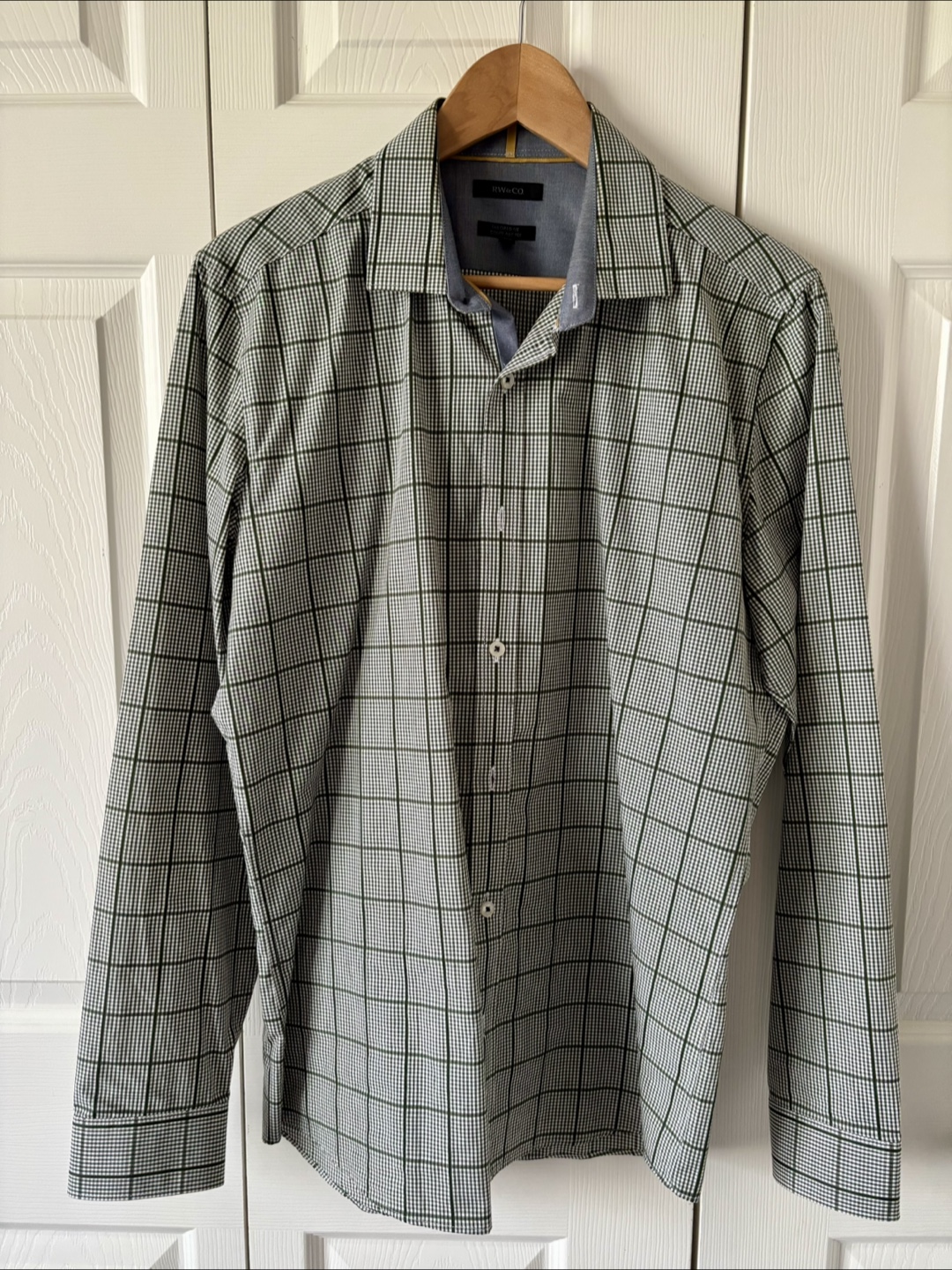 Five Men's Long-Sleeve Plaid Dress Shirts - Bundle - photo 5
