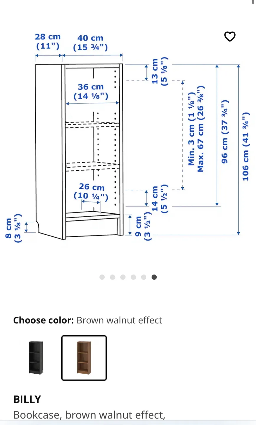 IKEA BILLY Bookcase - Birch image indicator(2)