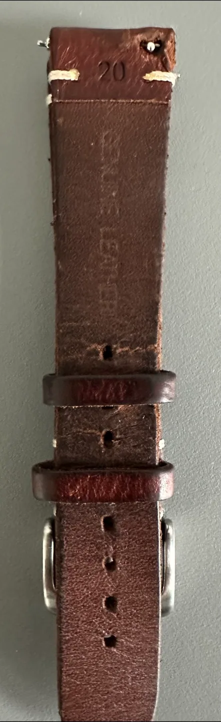 Alpine 308 Brown Vintage Watch Strap 20mm image indicator(3)