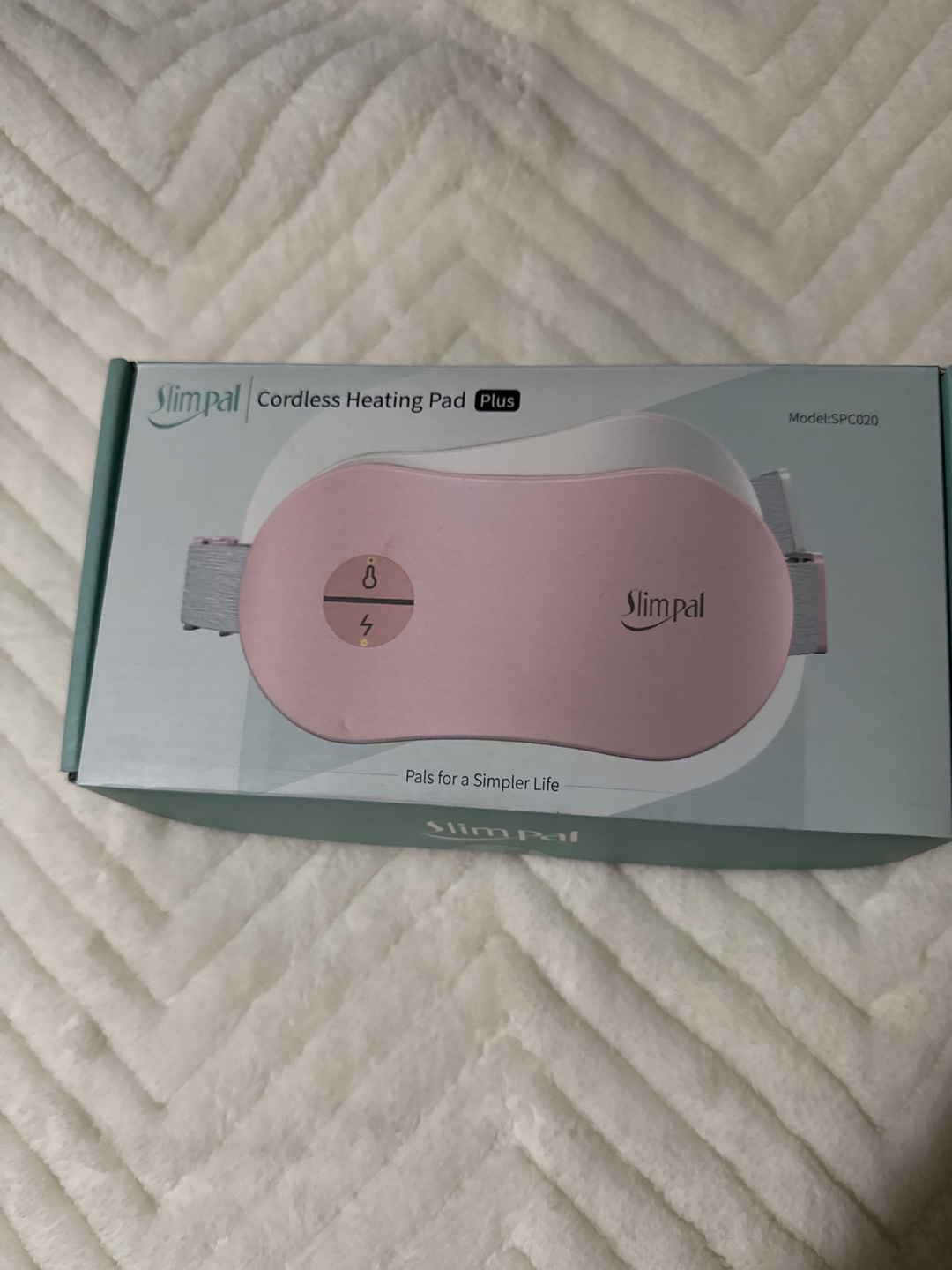 SlimPal Cordless Heating Pad Plus - Pink
