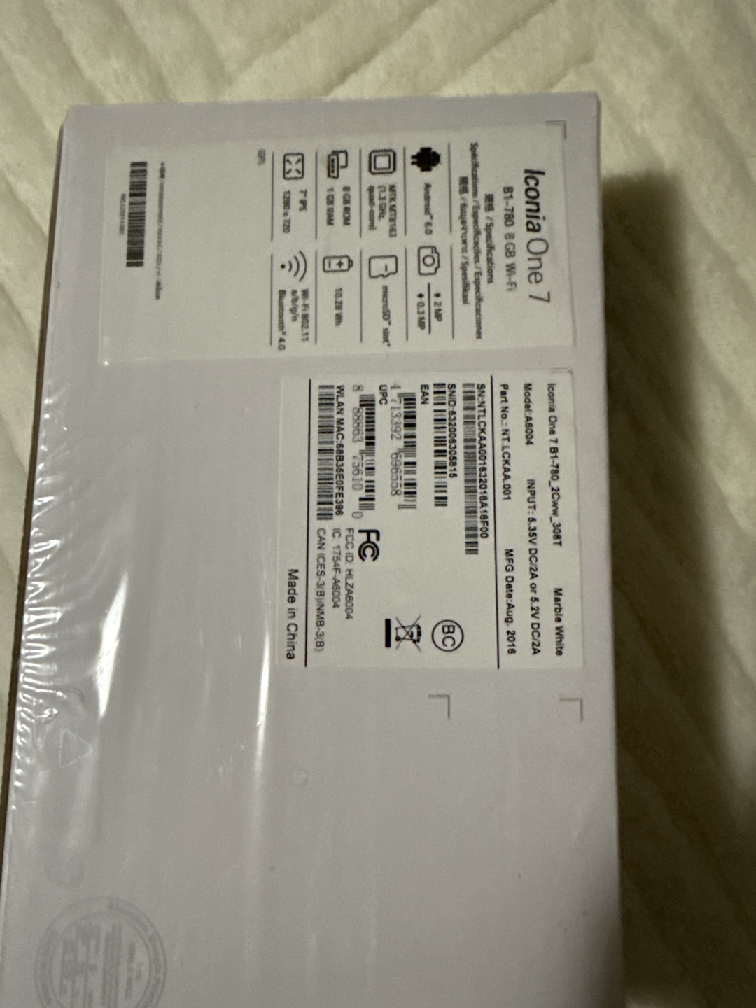 New Acer Iconia One 7 Tablet in Box - photo 2
