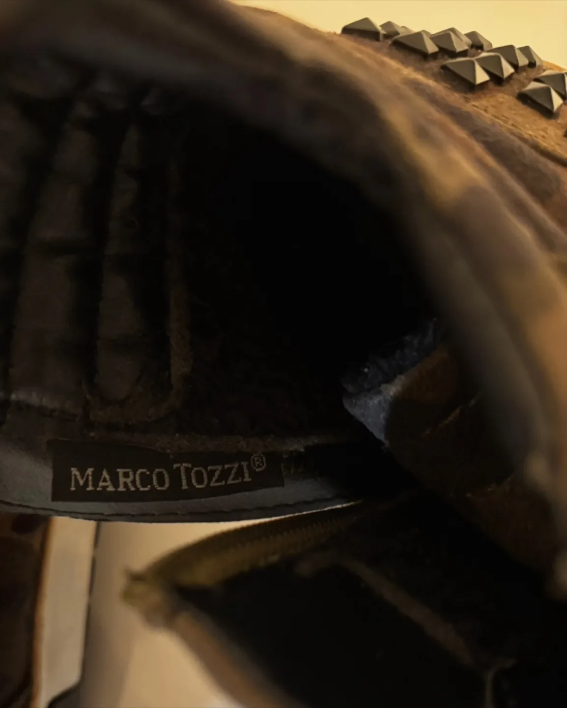 Womens Marco Tozzi Designer  Camo Side Zip High Tops SZ 9 image indicator(8)