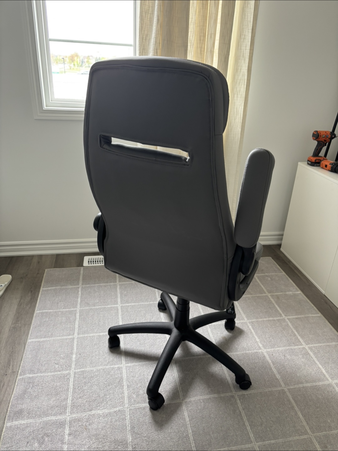 Structube Grey Office Chair with Armrests - photo 2
