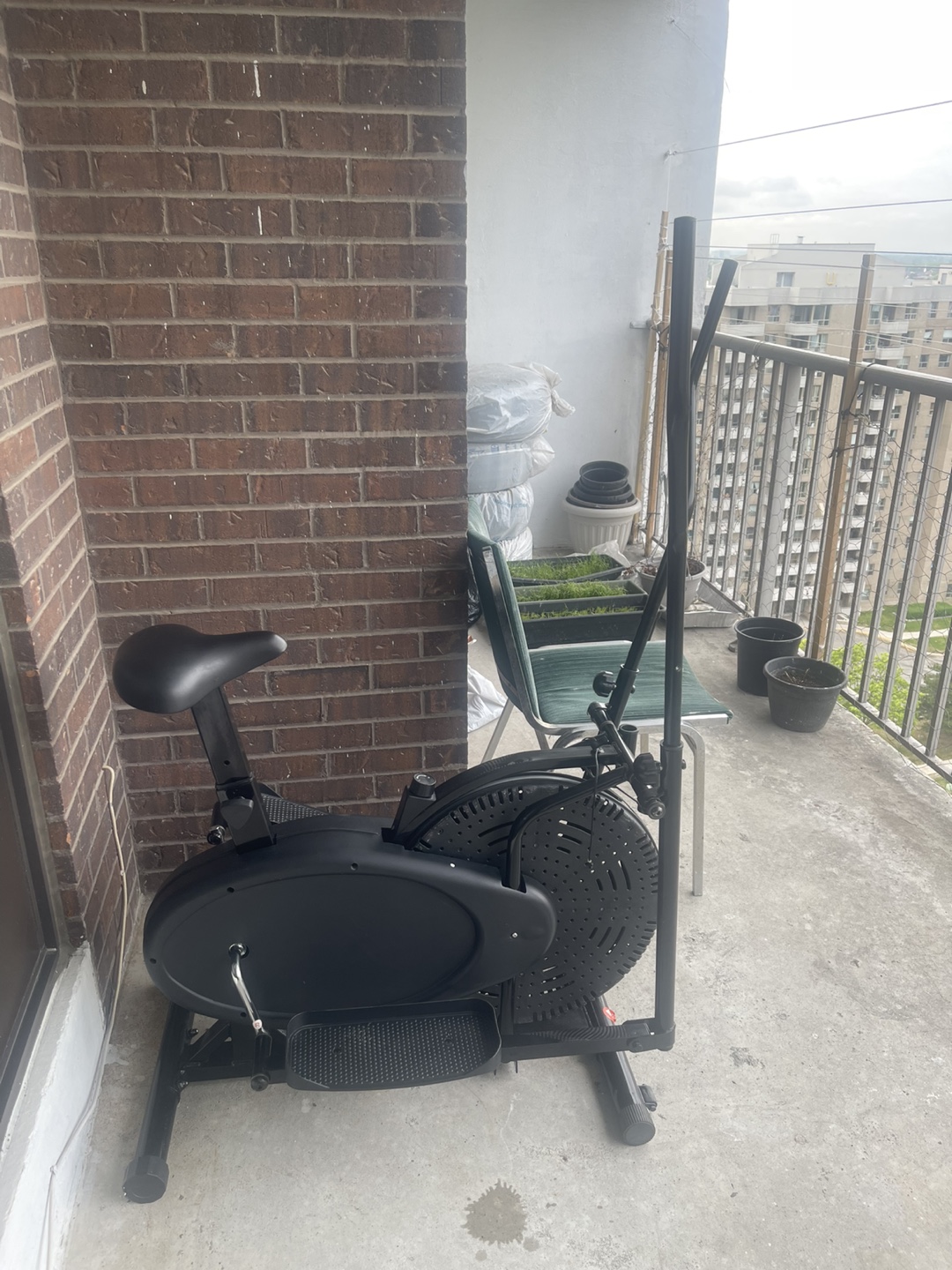 Black Elliptical Cross Trainer Exercise Machine - photo 3