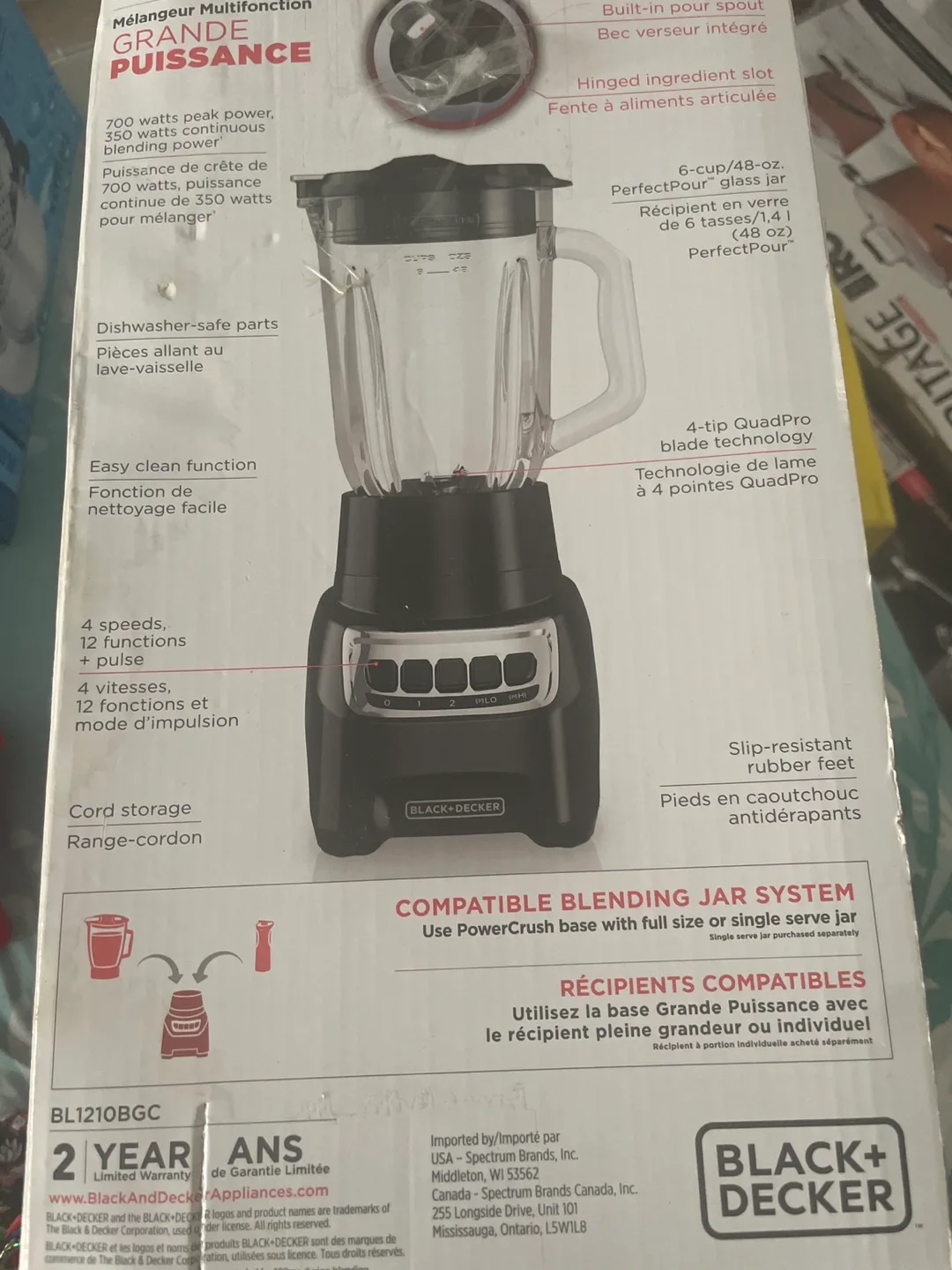 Black+Decker PowerCrush Multi-Function Blender - 700 Watts image indicator(2)