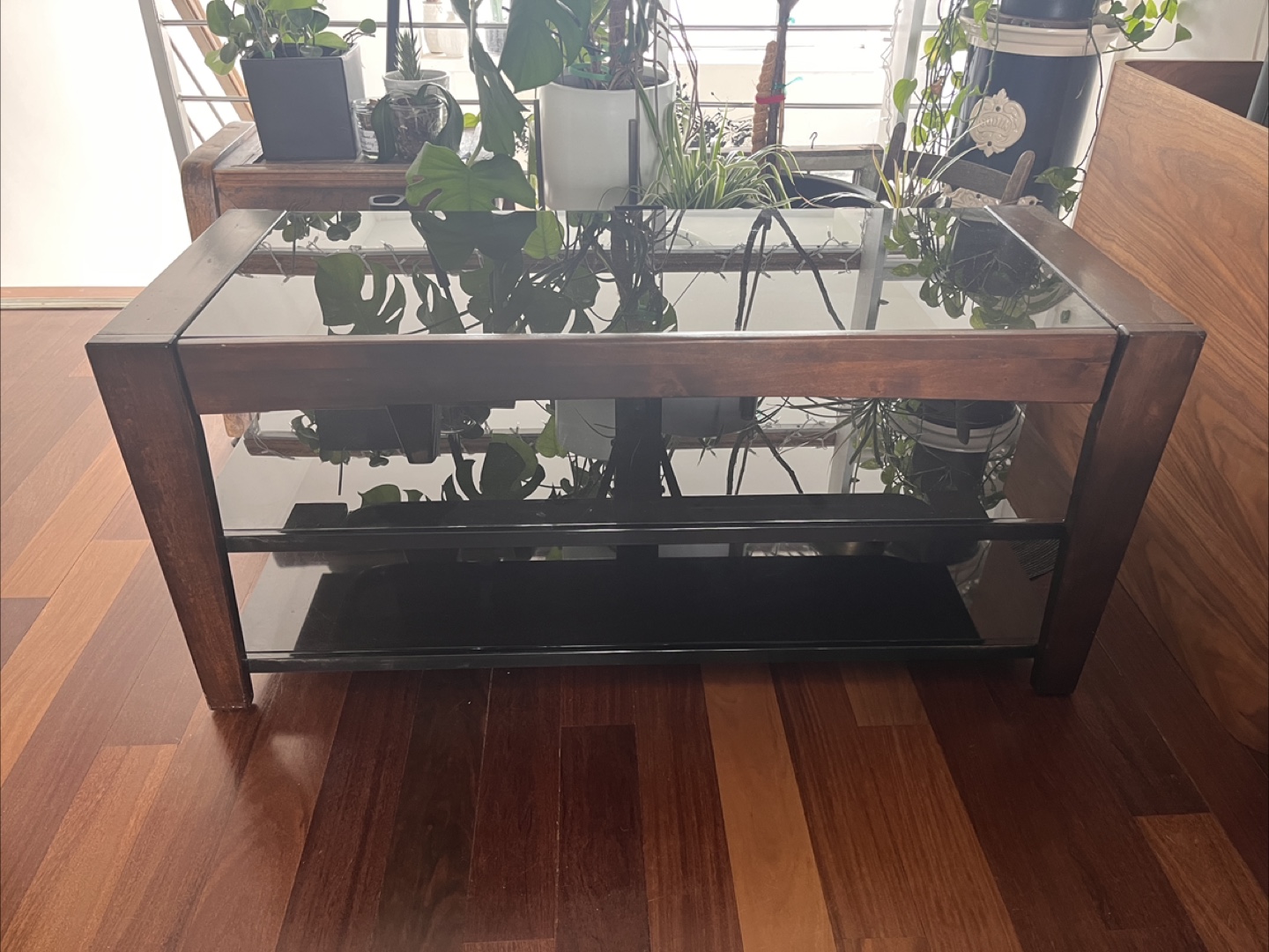 Wood and Glass Media Console