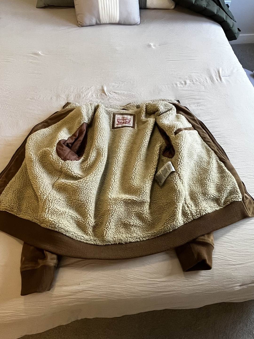 Levi's Men's Brown Suede Jacket, Size M - photo 3