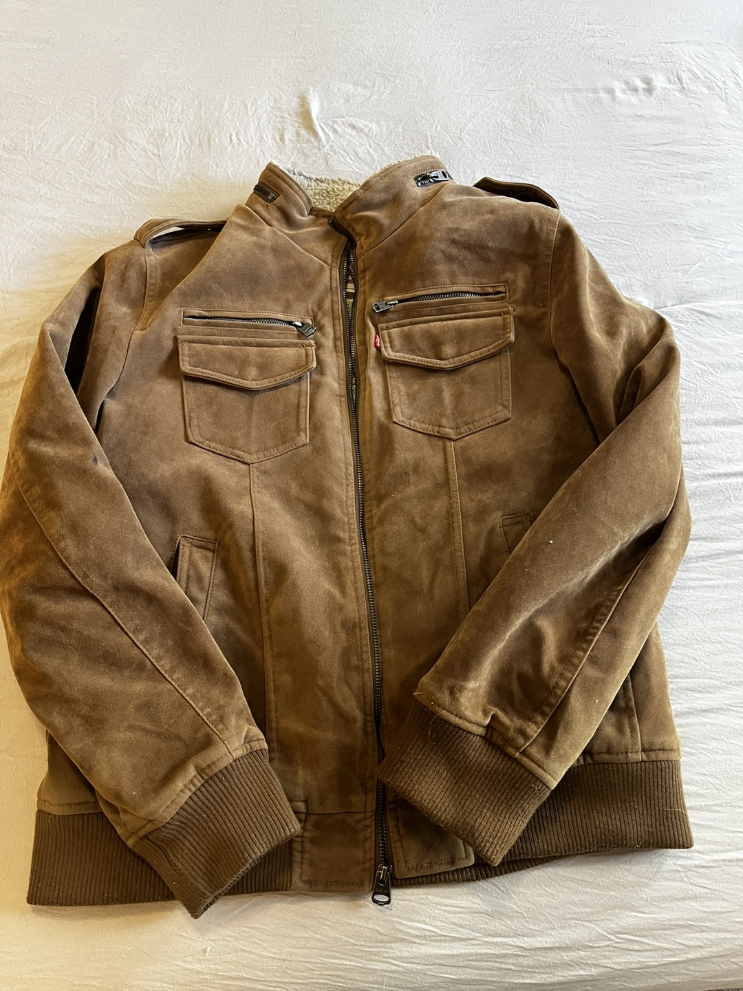 Levi's Men's Brown Suede Jacket, Size M