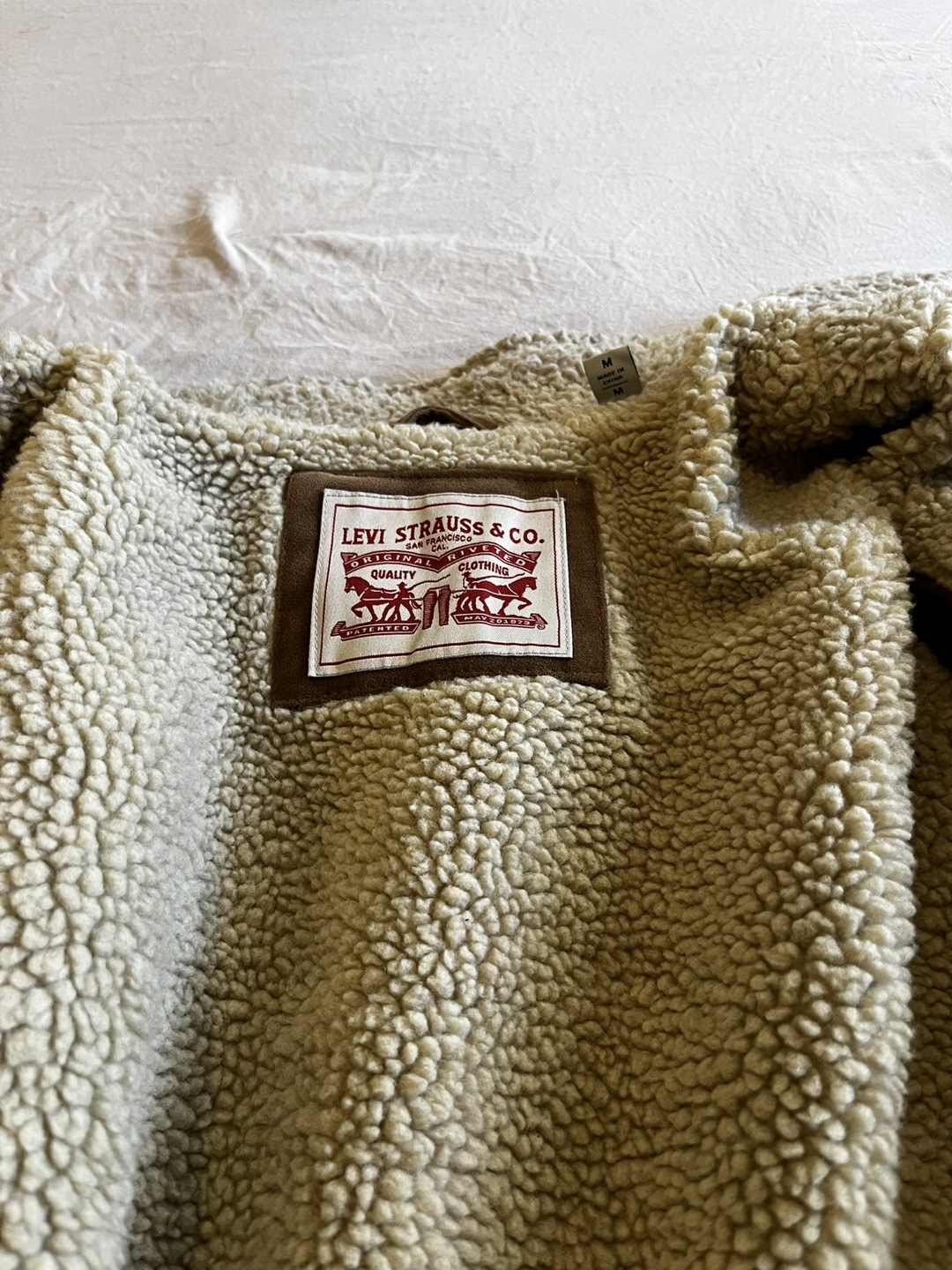 Levi's Men's Brown Suede Jacket, Size M - photo 2