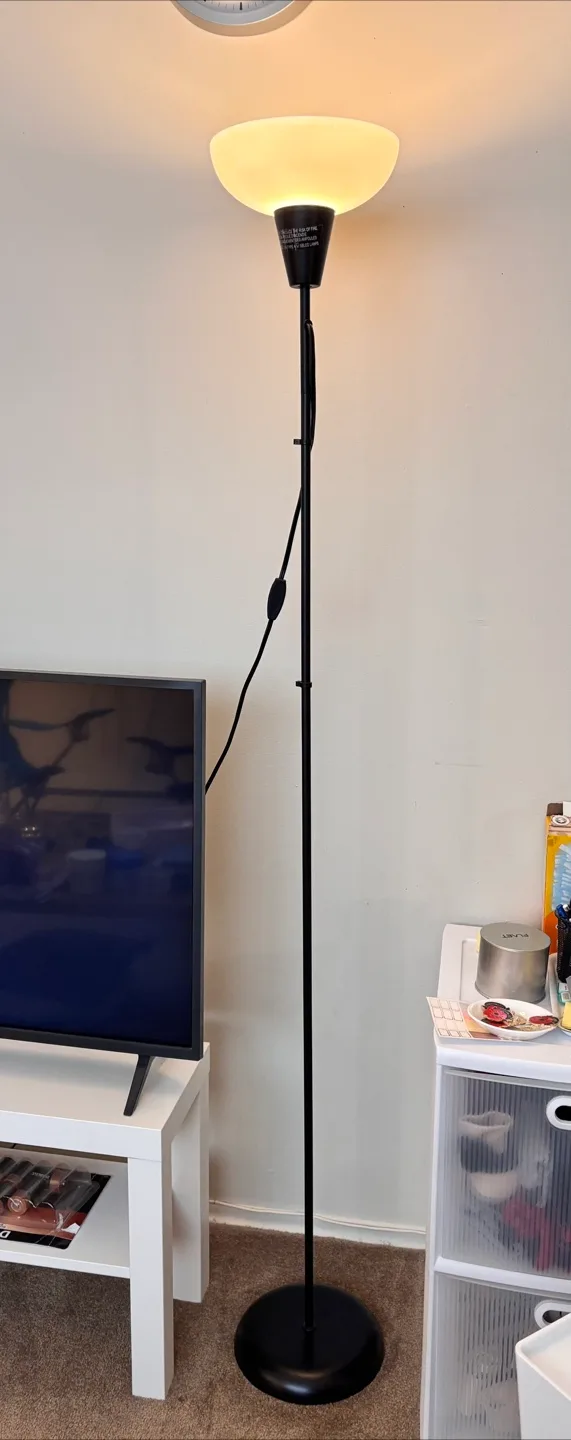 Ikea Modern Black Floor Lamp thumbnail