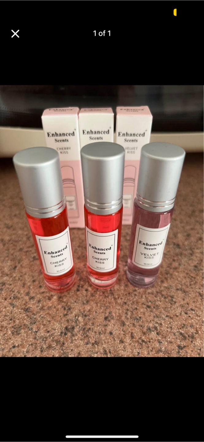 Enhanced Scents Perfume Rollerballs - Cherry Kiss & Velvet Kiss