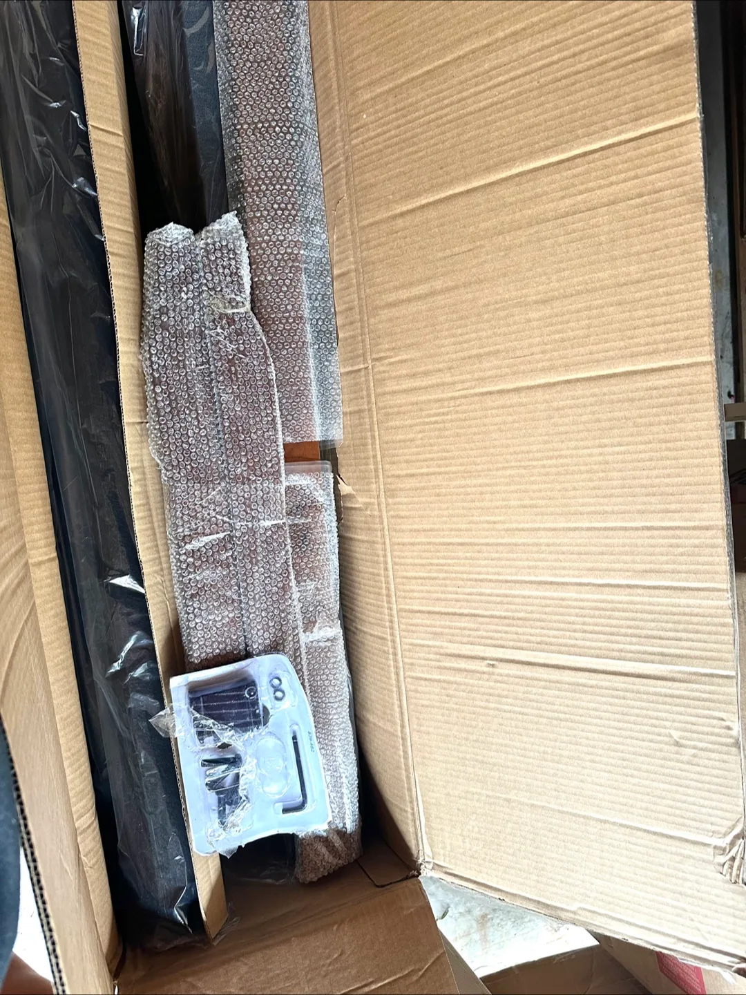 Mid-Century Modern Loveseat, Grey Fabric & Dark Wood image indicator(8)