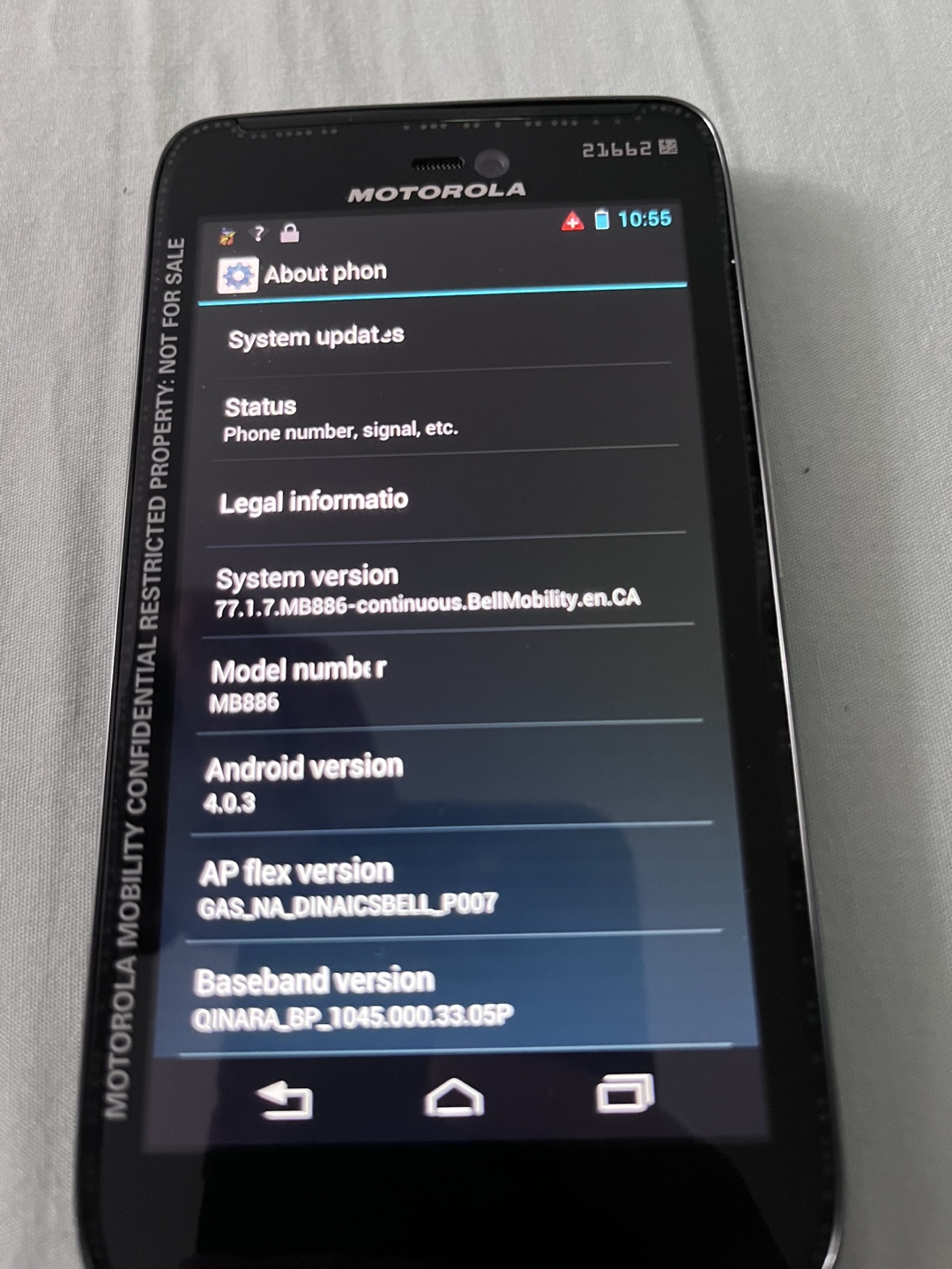 Motorola MB886 Android Phone - photo 3