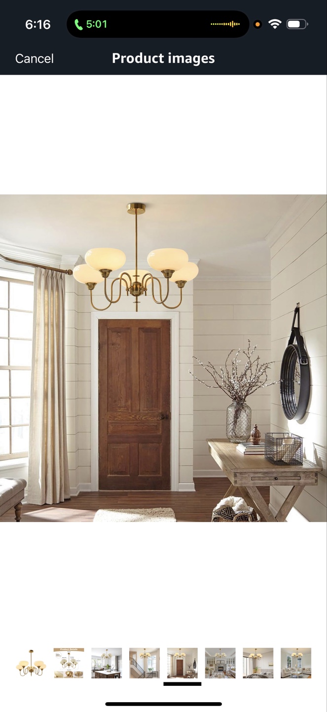Mid-Century Modern 5-Light Chandelier - photo 2