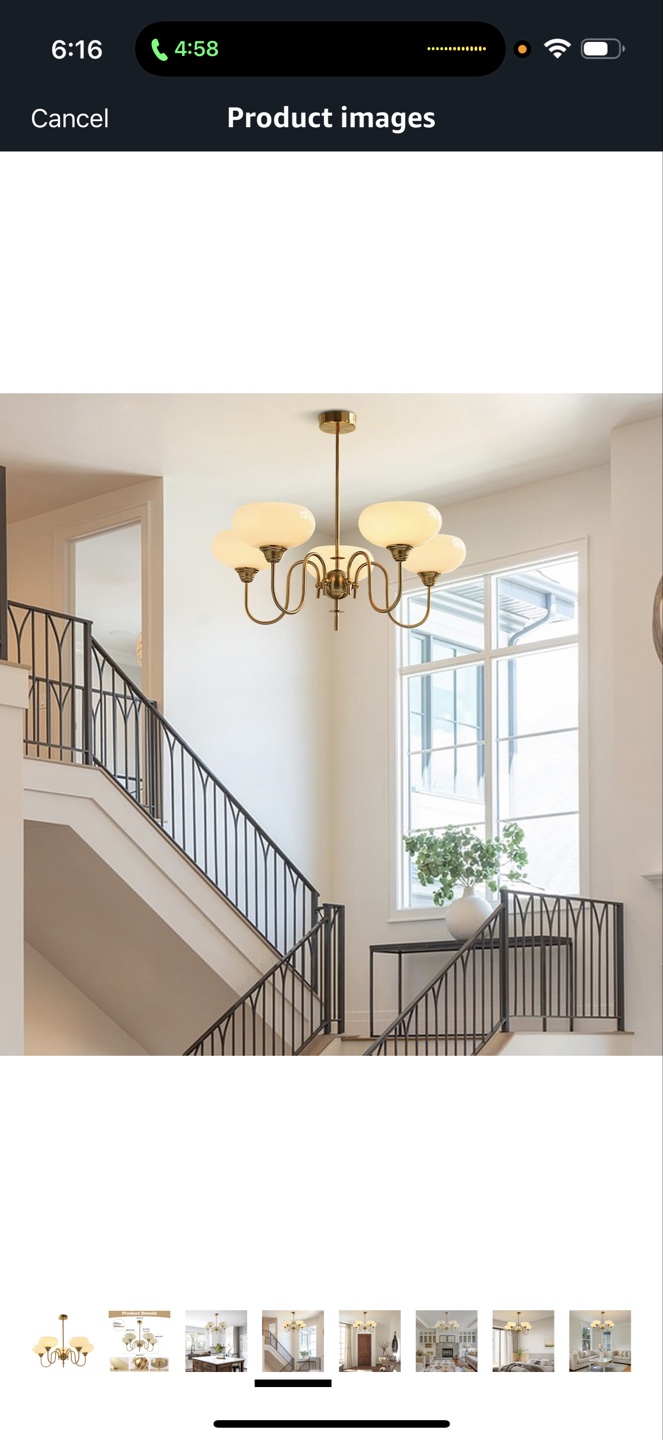 Mid-Century Modern 5-Light Chandelier - photo 3