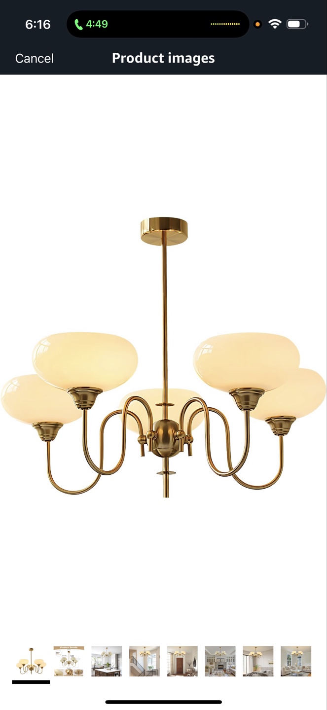 Mid-Century Modern 5-Light Chandelier - photo 4