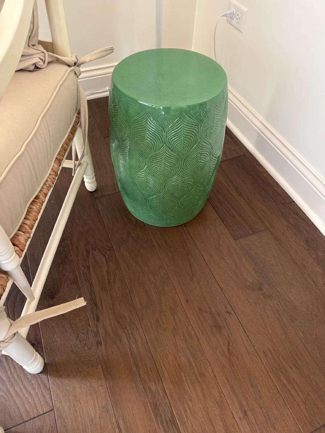 Green Ceramic Garden Stool thumbnail