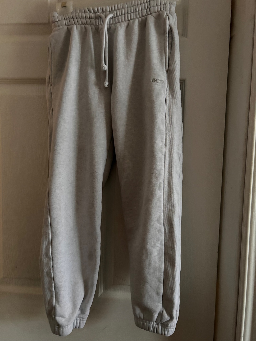 TNA Sweatfleece Boyfriend Fit Joggers - Light Grey
