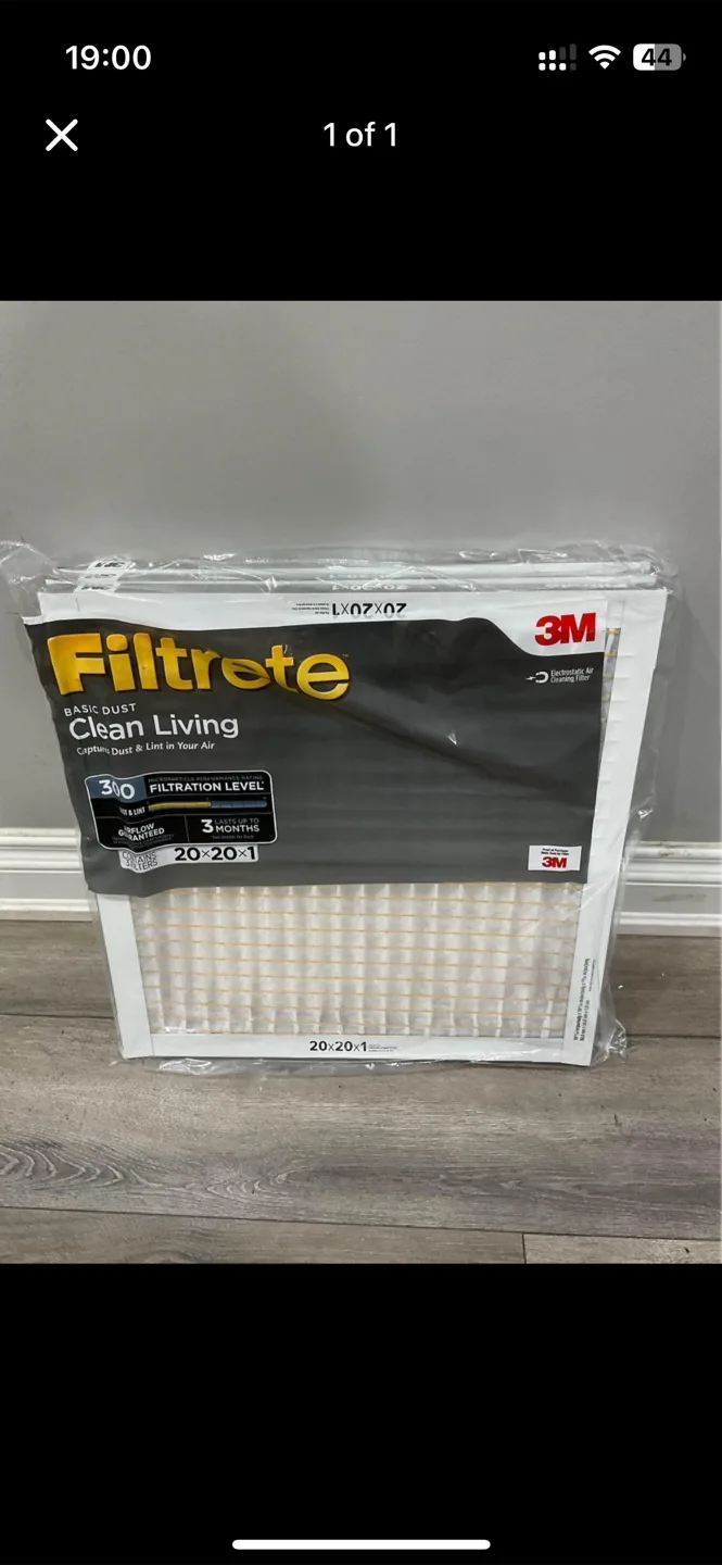 20x20x1 air filter (pack of 6) thumbnail