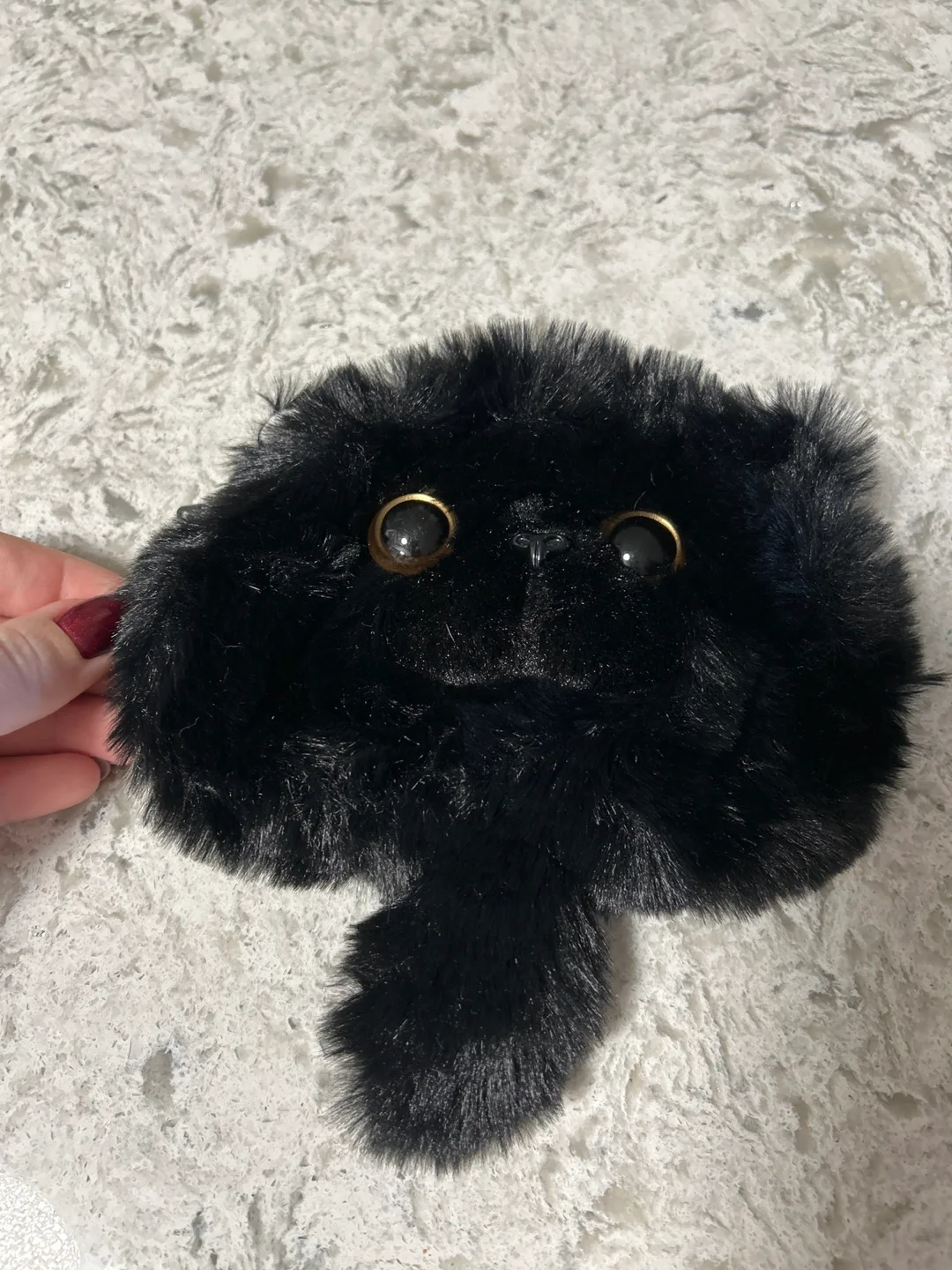 Adorable Black Cat Keychain Purse thumbnail