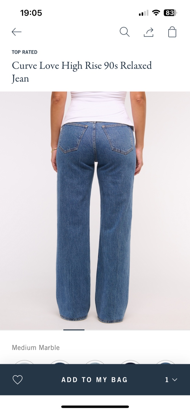 Abercrombie Curve Love High Rise 90s Relaxed Jeans - photo 5