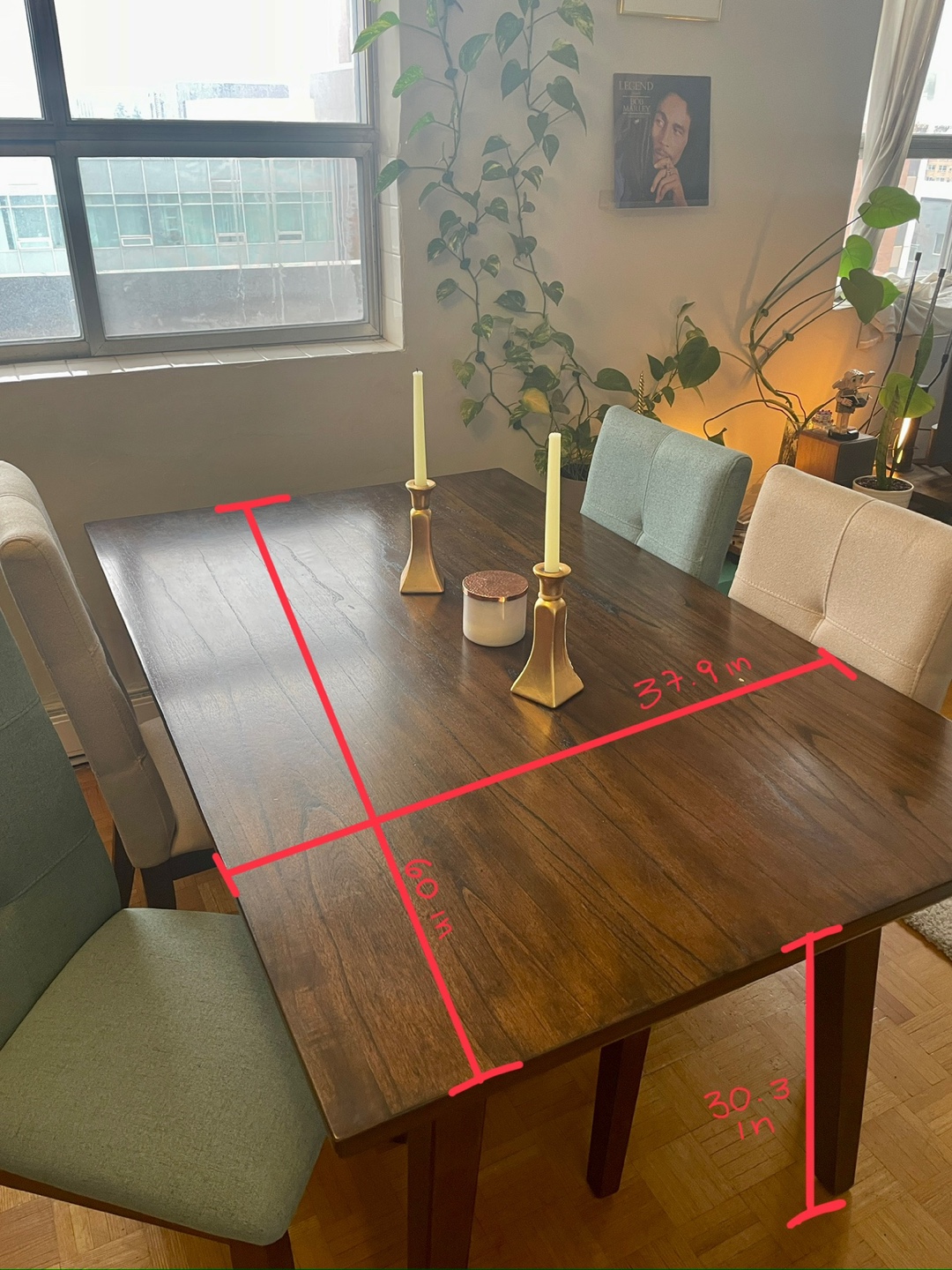 Modern Dining Table and Four Chairs - photo 5