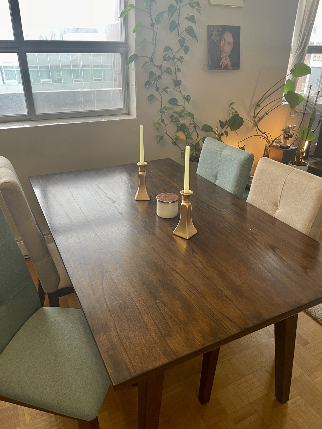 Modern Dining Table and Four Chairs