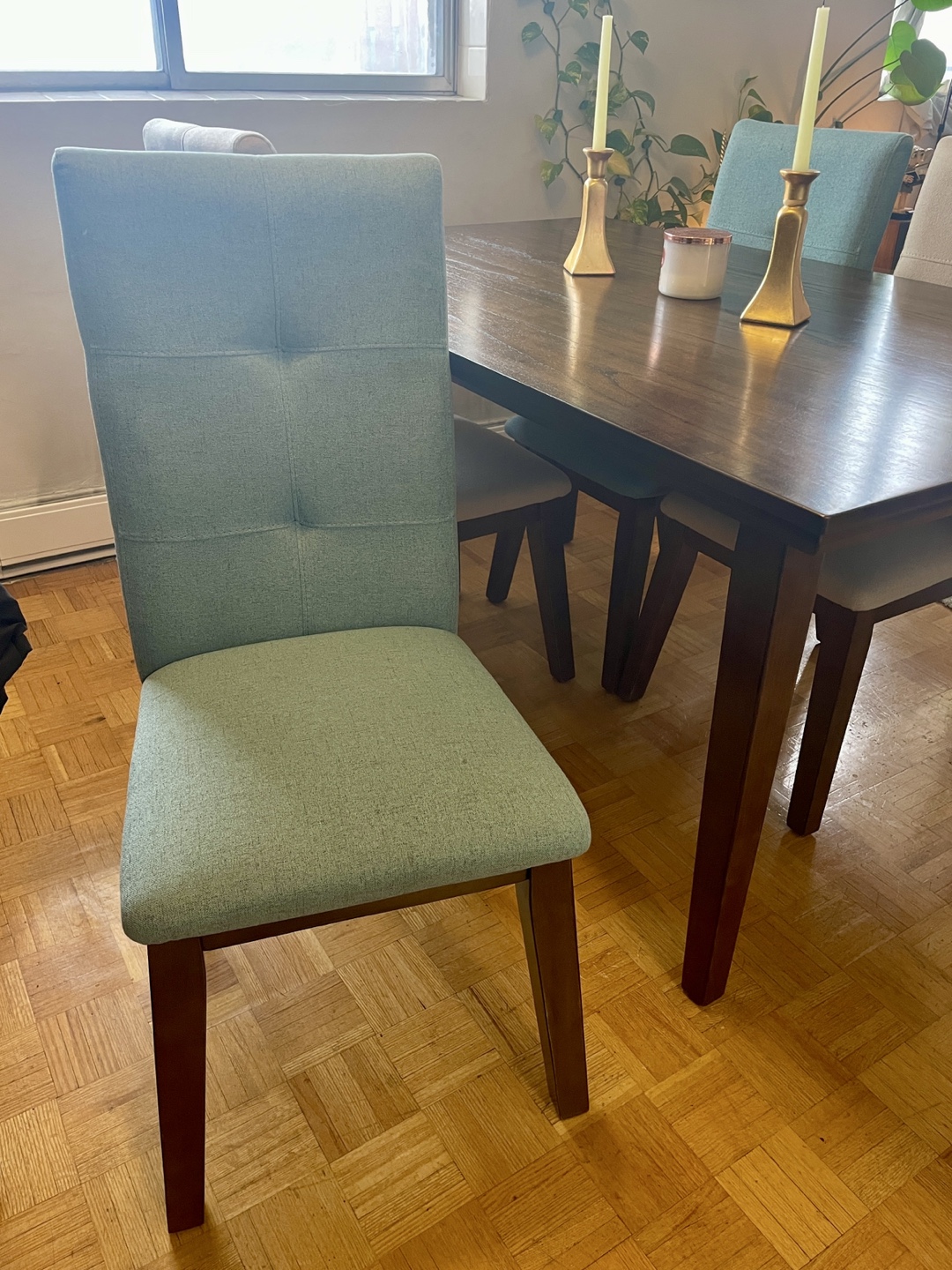Modern Dining Table and Four Chairs - photo 2