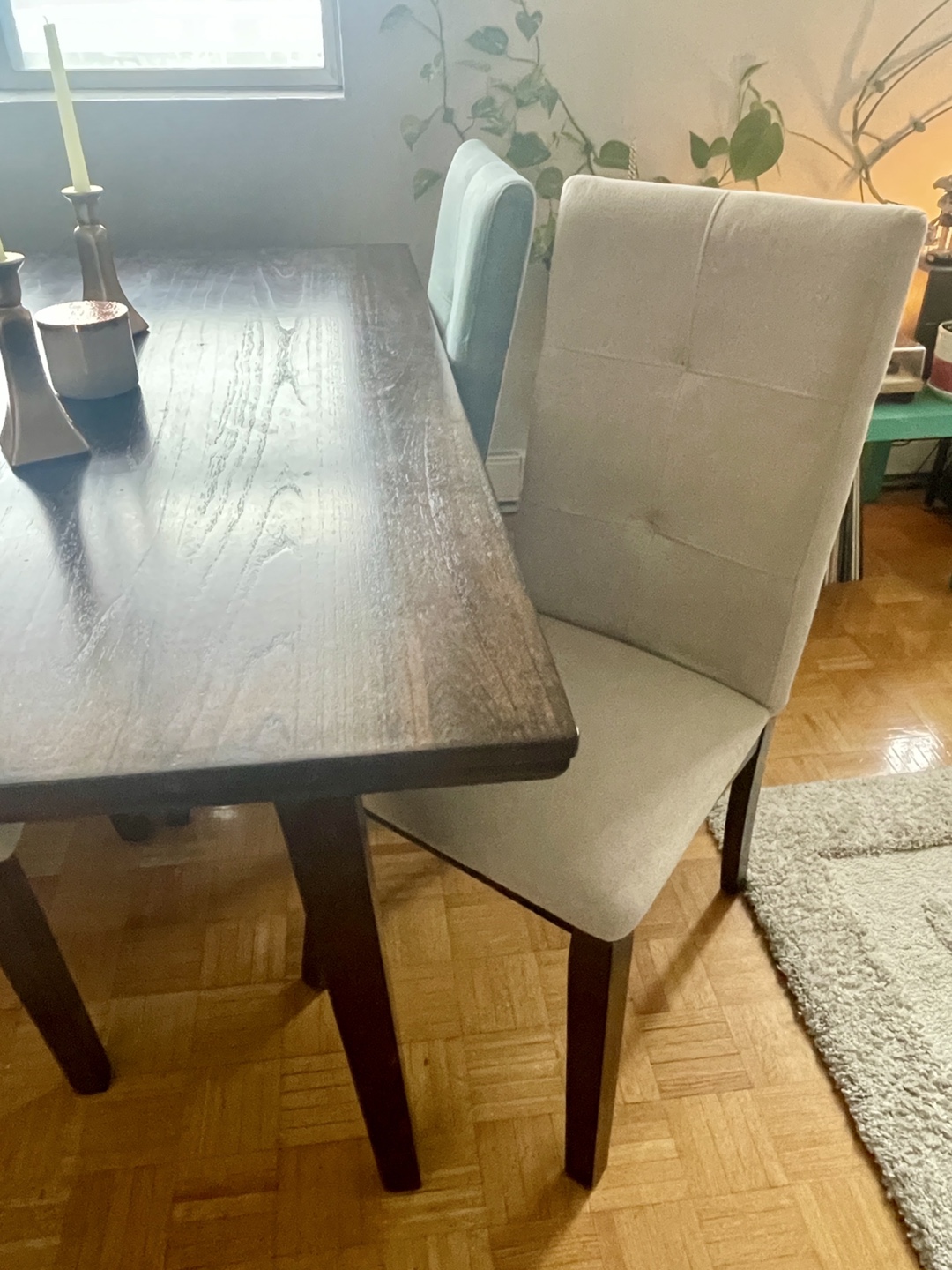 Modern Dining Table and Four Chairs - photo 3