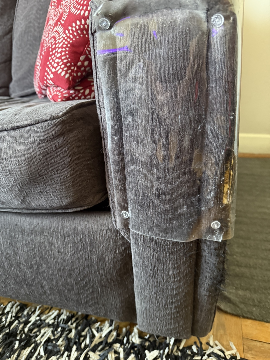 Grey Corner Sectional Sofa Bed - photo 4