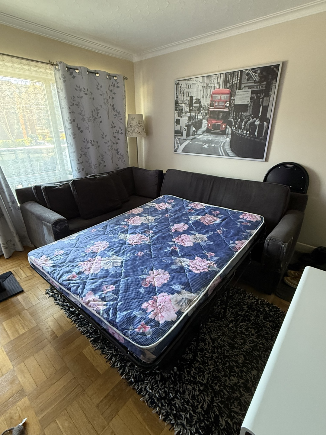 Grey Corner Sectional Sofa Bed - photo 3