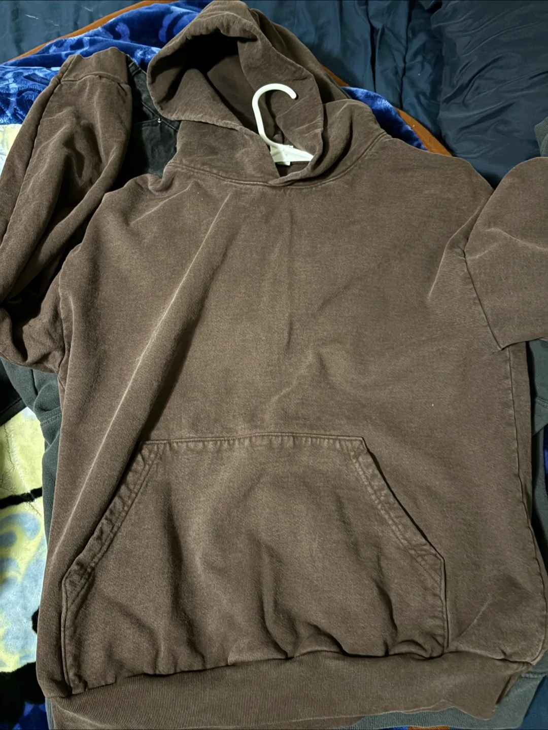Unisex brown hoodie thumbnail