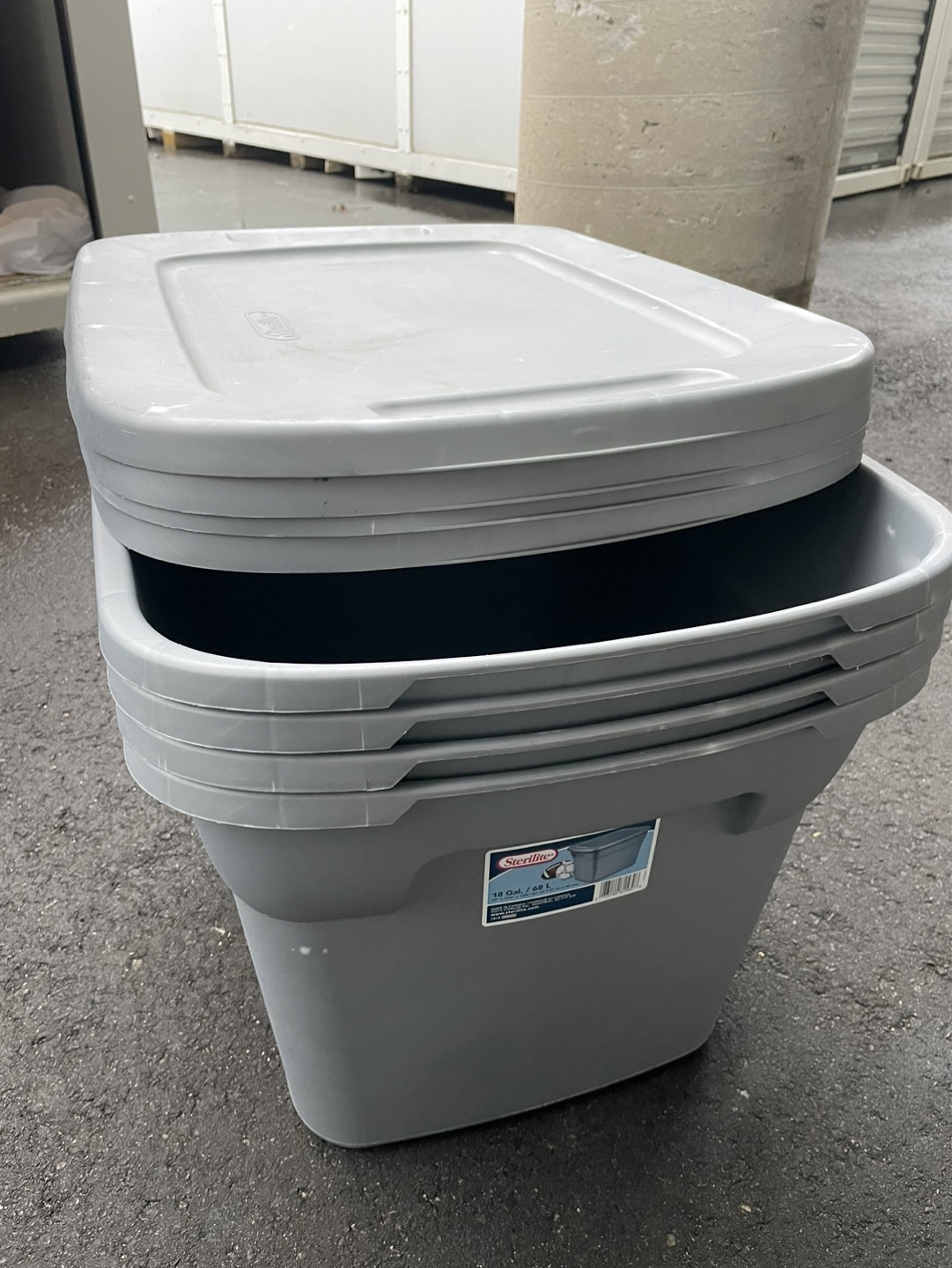 18 GAL/ 68 LSterilite  Storage Box with Lid (Set of 2) - photo 2