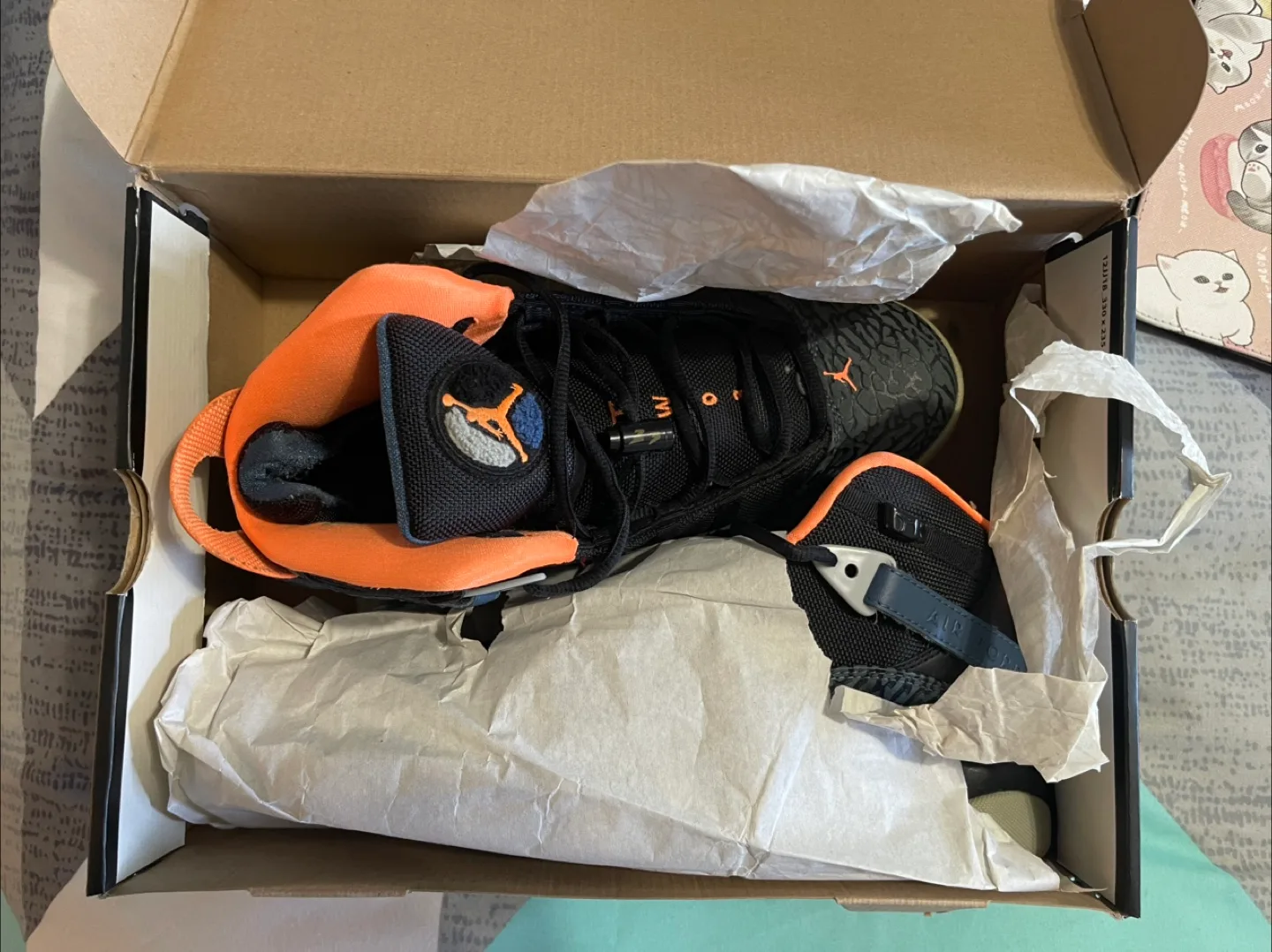 Air Jordan 6 Rings (GS) Size 9 - Black/Orange image indicator(6)